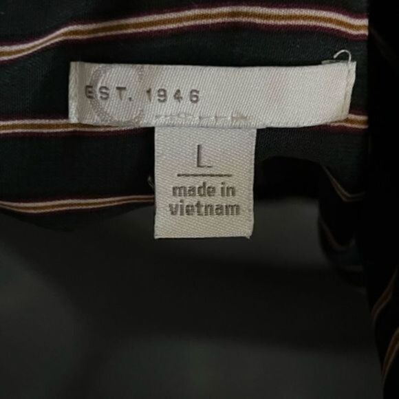 Women's Pin Striped Button Up Sleeveless Shirt Dress Size Large - Picture 5 of 6